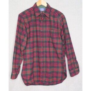 Vintage Pendleton Country Traditionals Button Shirt Medium Tartan Plaid Wool